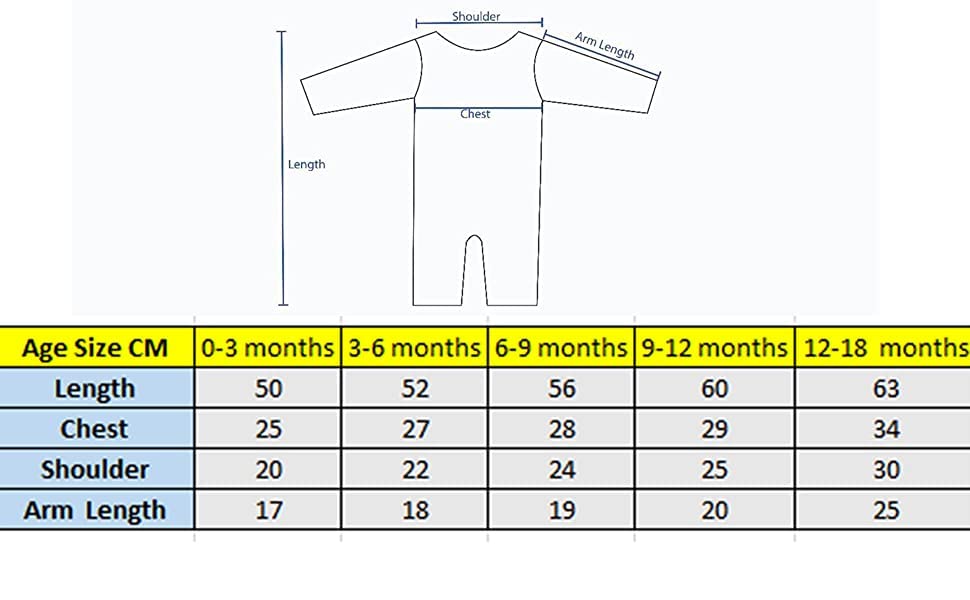 ELOK® 100% Cotton Romper Sleepsuits Jumpsuit Nightwear for Newborn Baby Boys & Girls