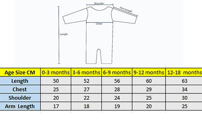 ELOK® 100% Cotton Romper Sleepsuits Jumpsuit Nightwear for Newborn Baby Boys & Girls