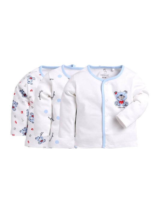 BABY GLIM Full Sleeve Baby Clothing Set for Boys & Girls | T-Shirts 0-12M | Dailywear | Pack of 3