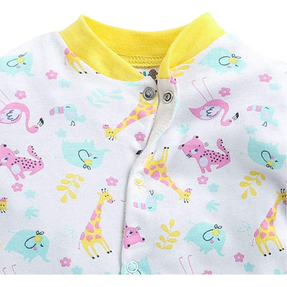 ELOK® 100% Cotton Romper Sleepsuits Jumpsuit Nightwear for Newborn Baby Boys & Girls