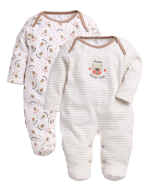 BabyJoy Half Sleeve Baby Romper | 100% Cotton Sleepsuit for Newborn Girls | Onesies 0-12M Infant Clothes